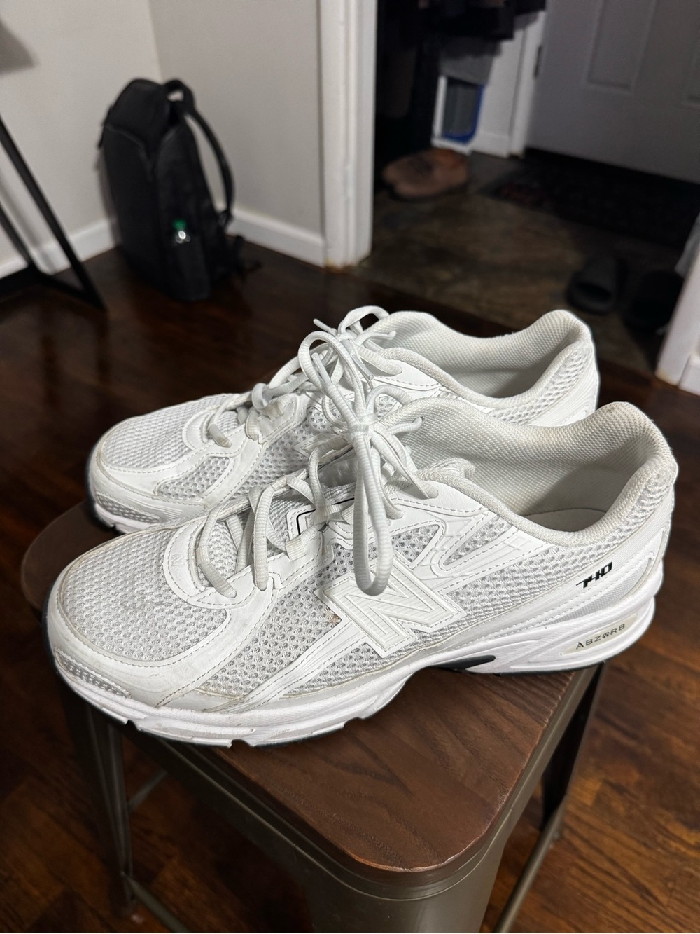 New Balance 740 Triple White Men’s Size 12 Sneakers
